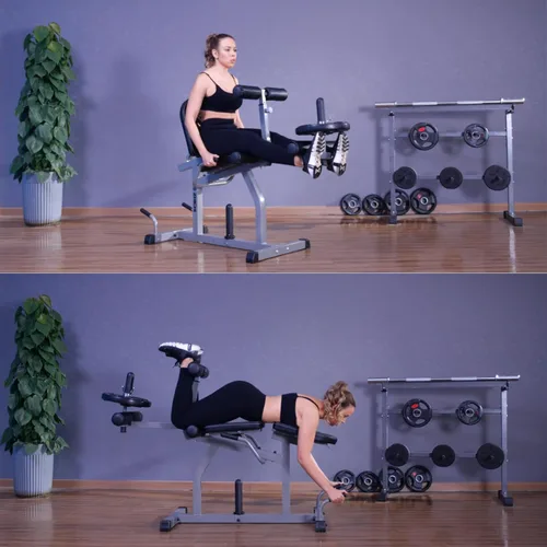 Miniatura 7 de Z ZHICHI 2 en 1 máquina de extensión y rizo de piernas ajustables, fácil transición, máquina de piernas de gimnasio en casa, capacidad