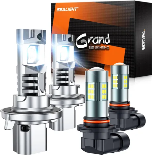 Miniatura 11 de SEALIGHT Bombillas LED antiniebla 9145 H10 Bule, 13,000 LM 6500K blanco frío H10, tamaño 1:1 9040 9140 9145 bombillas LED antiniebla
