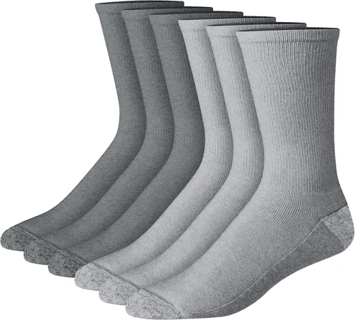 Miniatura 34 de Hanes Calcetines acolchados Max para hombre, absorben la humedad con control de olores, paquete múltiple