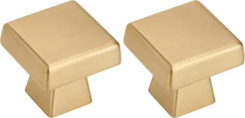Amerock | Manija para gabinete | Bronce champán | 4 cm de longitud | Blackrock | 2 paquetes | Manija para cajón | Herrajes para gabinete
