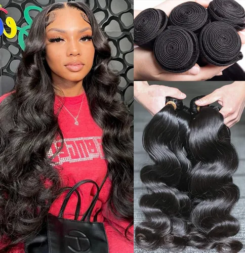 Miniatura 37 de Paquetes de Cabello Humano de Ondas Profundas （12 14 16 ）12A 100% Sin Procesar Cabello Humano Virgen Brasileño Profundo Rizado Tejido de Cabello