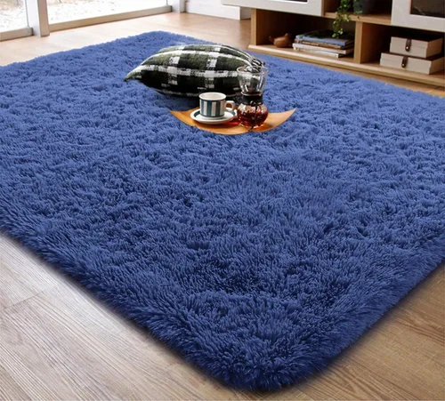Miniatura 28 de Ompaa Alfombra esponjosa, alfombra mullida súper suave para dormitorio, sala de estar, alfombra grande de felpa de 6 x 9 pies, alfombra de pelo