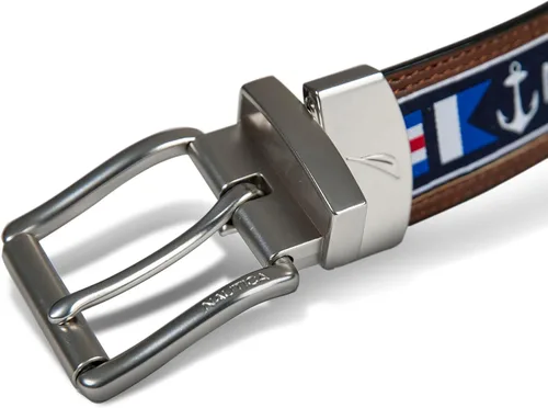 Miniatura 7 de Nautica Cinturón reversible para hombre con patrón de bandera