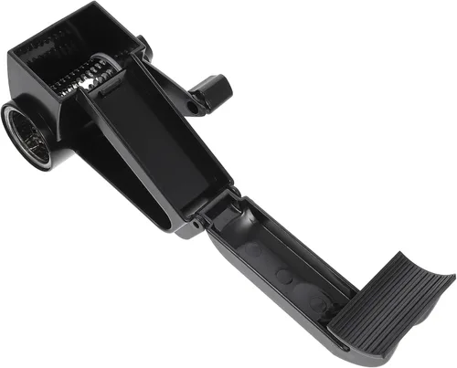 Rallador de queso giratorio portátil de mano, triturador manual para queso duro y chocolate, herramienta de cocina de cáscara negra para entusiastas