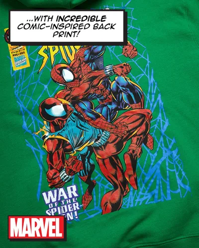 Miniatura 5 de Marvel Spider-Man Sudaderas con capucha gráficas para hombres - Sudadera con capucha de forro polar de algodón mezclado transpirable y suave