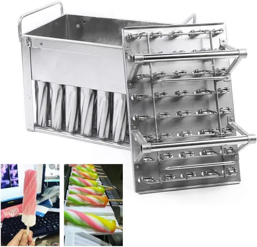 Miniatura 6 de 40 moldes de acero inoxidable para hacer helados, moldes para hacer helados congelados, moldes para hacer deliciosos helados