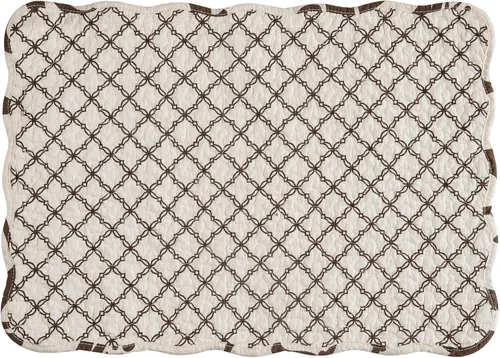 Miniatura 4 de C&F Home Sophia - Juego de 6 manteles individuales acolchados de 100 % algodón, 13 x 19 pulgadas, versátil, para verano, otoño, cosecha, enrejado
