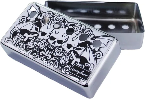 Miniatura 4 de Guyker Humbucker - Cubierta de pastilla (1.969 in/2.047 in espacio entre postes) – Puente de cuproníquel y pastillas para el cuello, piezas
