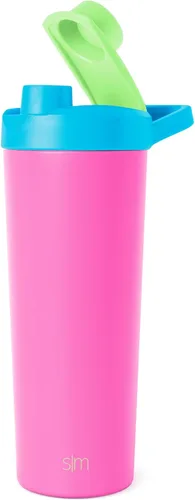 Miniatura 29 de Simple Modern - Botella mezcladora de acero inoxidable con bola, botella metálica aislada, para mezclas de proteínas, batidos y preentrenamiento