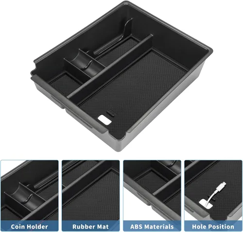 Miniatura 3 de POSAID Organizador de consola central para Hyundai Santa Cruz 2022 2023 2024 Bandeja de reposabrazos de consola central para Hyundai Tucson NX4 2022