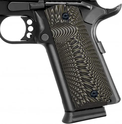 Miniatura 2 de 1911 G10 Grips Tamaño Completo Gobierno/Comandante Ambi Safety Cut Coyote Starburst
