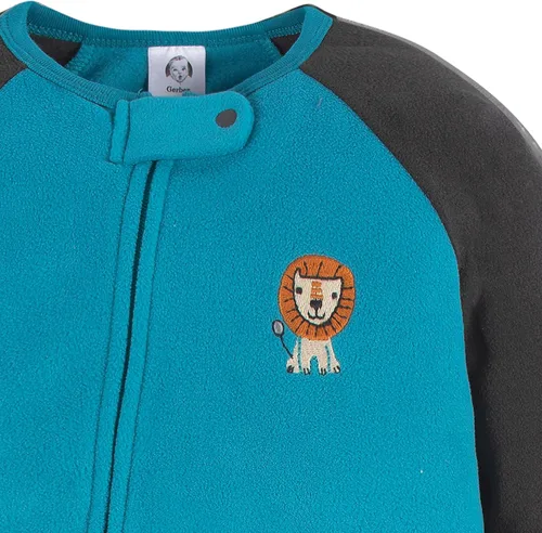 Miniatura 4 de Gerber - Pijama de vellón resistente al fuego para bebé, mameluco, paquete de 2