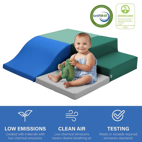 Miniatura 4 de Factory Direct Partners SoftScape 13232-138 - Escalador de esquina cuadrado para niños pequeños y niños, espuma suave segura para gatear