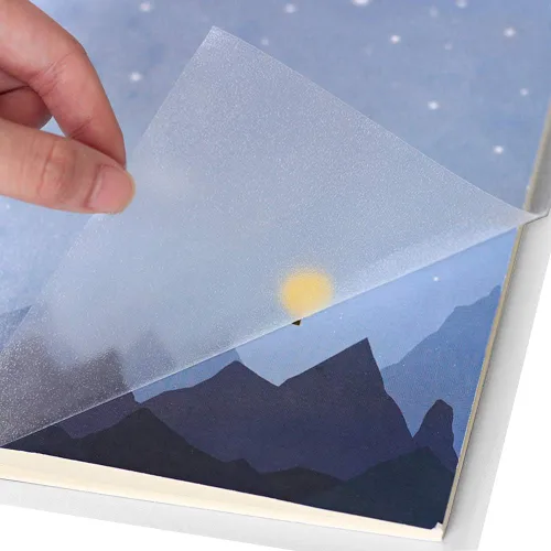 Miniatura 2 de Yenhome Papel adhesivo transparente de gran tamaño de 17.7 x 118 pulgadas, papel tapiz autoadhesivo para despegar y pegar, cinta de transferencia