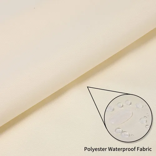 Miniatura 4 de Terylene - Parasol impermeable con protección UV, Blanco leche