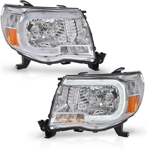 Miniatura 15 de PIT66 Faros delanteros de tubo LED con bombillas compatibles con Toyota Tacoma 2005-2011 8115004163, 8111004163, 8115004173, TO2502157, TO2503157