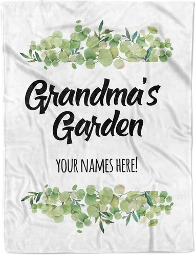 Miniatura 26 de Manta personalizada para la abuela a mi nieta, regalo para mamá y abuela, regalo de nietos, regalos para abuela, manta personalizada con foto