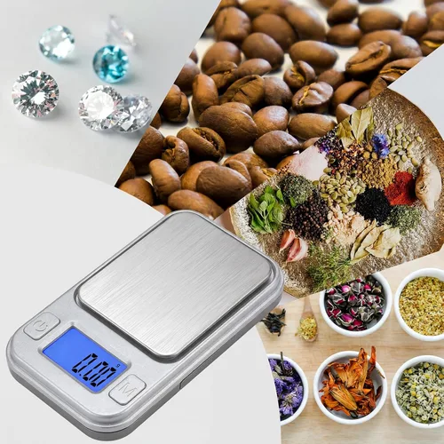 Miniatura 7 de Diyife - Mini báscula digital de gramo de bolsillo de 0.00 oz, escala de miligramos de 7.01 onzas con estuche de almacenamiento, 8 unidades, Plateado