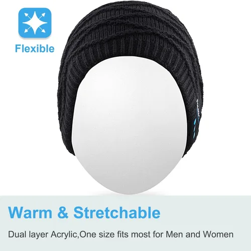 Miniatura 39 de Rotibox - Gorro inalámbrico con Bluetooth para deportes al aire libre, regalo de Navidad.