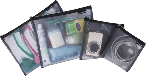 Travelon Juego de 4 bolsas de malla, Gris, Travelon Juego de 4 bolsas de malla