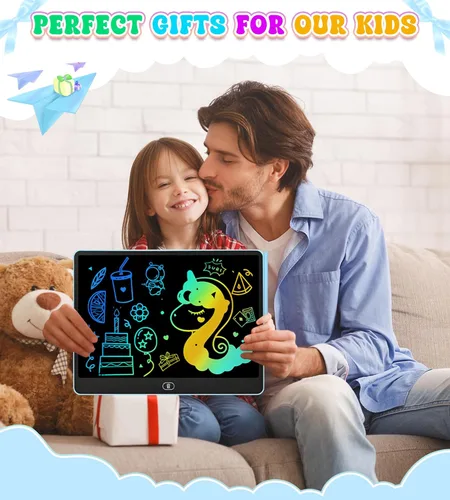 Miniatura 7 de Tableta de escritura LCD para niños, tabletas de dibujo coloridas de 16 pulgadas, juguetes educativos de aprendizaje para niños de 3, 4, 5, 6, 7, 8
