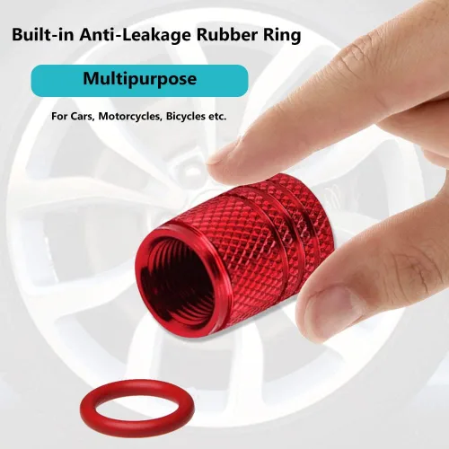Miniatura 3 de Tapones de Válvula de Llanta de Coche de Metal de Repuesto para Volvo S90 S60 XC60 XC40 XC90 V40 V60 S60 S80 Serie Cubierta de Válvula de Llanta Rojo