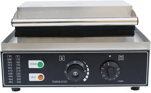 Miniatura 9 de Máquina eléctrica de gofres comercial de 10 piezas, temperatura de 110 V, 122-572 ℉, horneador de gofres belga antiadherente para restaurante y uso
