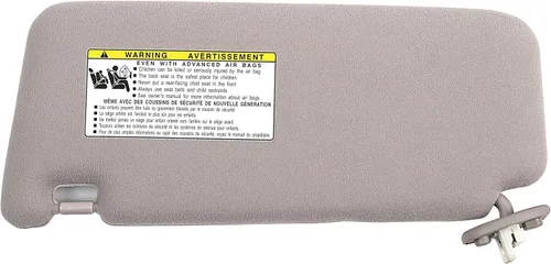 Miniatura 2 de Ezzy Auto Visera solar gris claro para lado derecho del pasajero para Toyota Venza con techo corredizo 2009, 2010, 2011, 2012, 2013, 2014, 2015