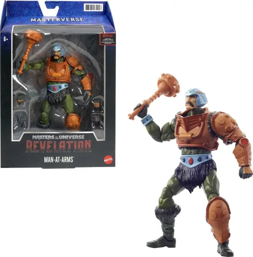 Masters of The Universe Masterverse Collection, Revelation Man-at-Arms - Figura de batalla Motu de 7 pulgadas para contar historias, juego y