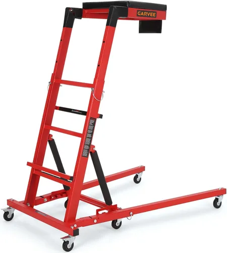 Miniatura 7 de Garvee Enredadera lateral superior, altura ajustable de 48 a 68 pulgadas, capacidad de 400 libras, enredadera automotriz superior alta con 6 ruedas