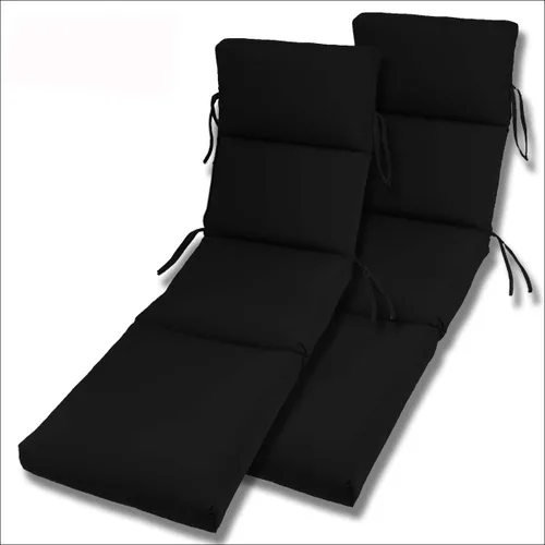 Miniatura 2 de Comfort Classics Inc. Sunbrella - Juego de 2 colchonetas acanalado para camastro en interior y exterior de 22 x 74 x 5 pulgadas (55.8 x 188 x 12 cm)