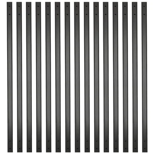 Miniatura 8 de Myard - Balaustres de aluminio de 32-1/4 pulgadas para muebles de barandilla de cubierta con tornillos para cerca de barandilla de montaje frontal