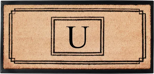 Miniatura 41 de A1HC - Tapete de puerta con monograma de fibra de coco natural para puerta delantera, 24 x 48, felpudo duradero tratado anti-desprendimiento