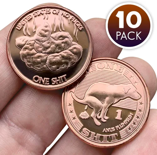 Miniatura 7 de ZFG Inc. Zero F's Given - Novedades de monedas de cuarto de regalo, Give One Sh*t, paquete de 10