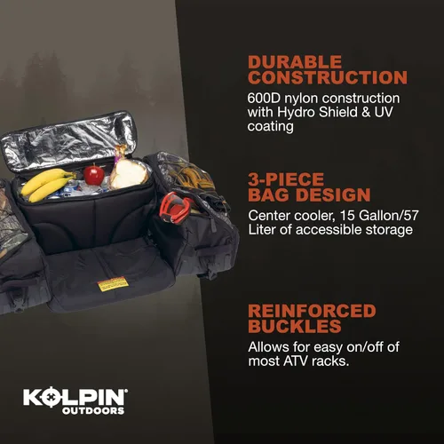 Miniatura 3 de Kolpin Matrix Bolsa de asiento - Negro - 91155, 32 "x 22" x 11