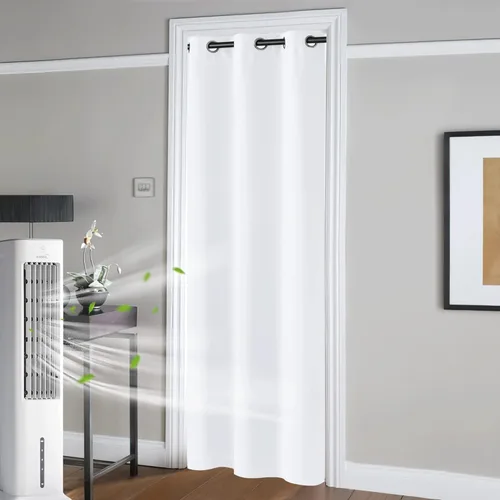 Miniatura 70 de RYB HOME - Cortinas opacas para patio - Cortinas con ojales sólidos, paneles de ventana grandes, eficiencia energética, cortinas de privacidad