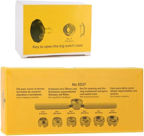 Miniatura 7 de Abridor de caja trasera de reloj con herramienta de reparación de 7 troqueles