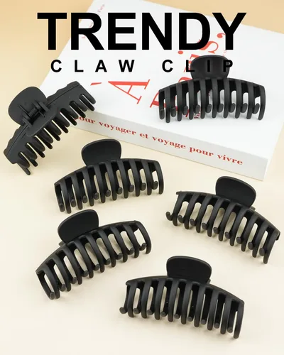 Miniatura 2 de Pinzas medianas para cabello fino y grueso medio, pinzas de sujeción fuerte para cabello fino, pinzas antideslizantes para mujeres y niñas, clips