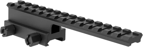 Miniatura 4 de 14-Slot Picatinny Rail Riser Mount (1"/0.83"/0.5" Height), 5.7" Length Flat Top Mount Adapter and Riser Mount