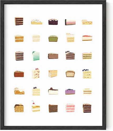 Miniatura 27 de HAUS AND HUES Fruit Art - Imagen de melocotón, decoración de pared de cocina, impresión de baño (marco beige, 24 x 36)