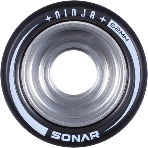 Miniatura 2 de Riedell Ninja Speed Wheels - Ruedas Sonar para patines - Paquete de 4 unidades de 2.441 in x 1.693 in Negro 94A