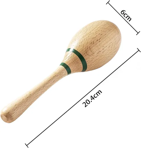 Miniatura 2 de Musfunny Maracas Sonajeros de Percusión de Mano, Material de Madera de Haya Shakers de Rumba con Sonidos Claros y Profesionales Instrumento Musical