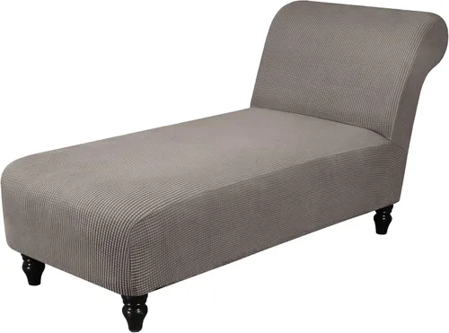 Miniatura 13 de Funda elástica para tumbona, funda para silla sin brazos para sala de estar y dormitorio, tela jacquard suave, lavable a máquina para protector