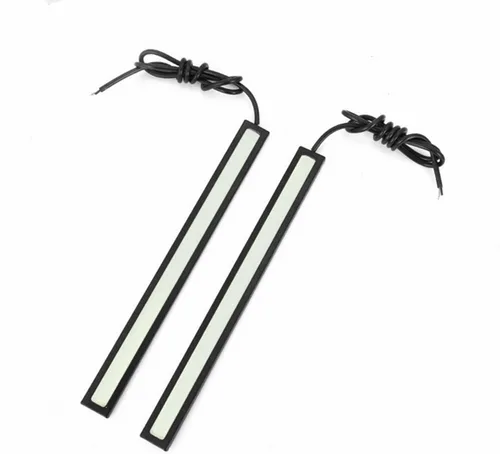 Miniatura 2 de 4 unids 12 V 6.7 in impermeable LED Flip Chips COB DRL coche diurna Correr luces rayas (azul)