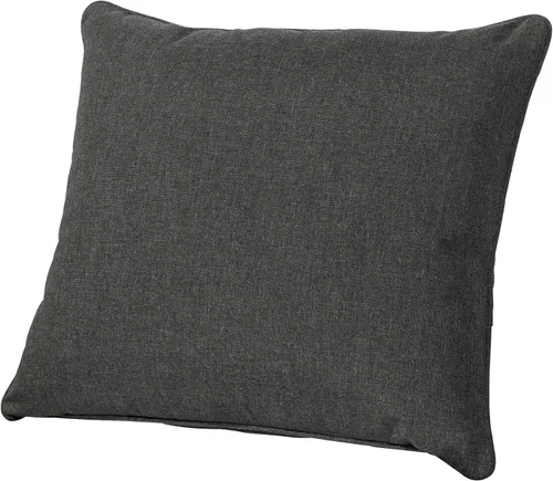 Miniatura 3 de QILLOWAY Juego de cojines de poliéster para sillas de exterior, cojines de exterior para muebles de patio, todo tipo de clima. Gris carbón/negro
