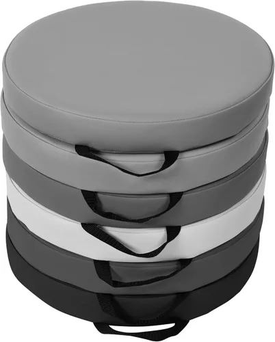 Factory Direct Partners SoftScape - Cojines de piso redondos de 15 pulgadas para salón de clases con asas; asientos flexibles para guardería,