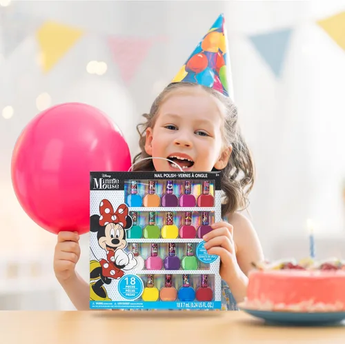 Miniatura 3 de Townley Girl Disney Minnie Mouse - Juego de 18 esmaltes de uñas despegables para niñas, colores brillantes y opacos, perfecto para cumpleaños de 3
