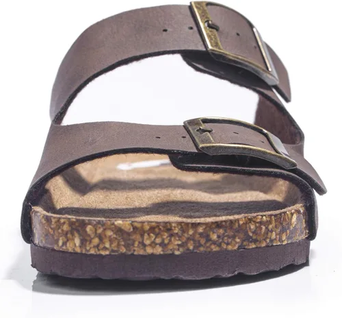 Miniatura 3 de FITORY Sandalias con purpurina para niños y niñas, pantuflas de corcho con correas ajustables para niños pequeños y niños grandes