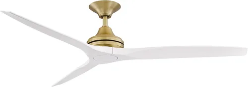 Miniatura 14 de Fanimation Spitfire - Ventilador de techo para interiores y exteriores de 60 pulgadas, níquel cepillado con cuchillas naturales
