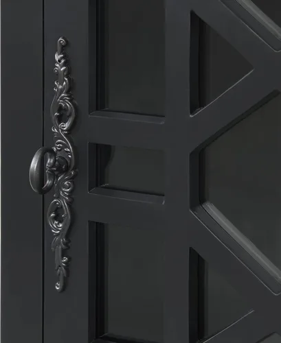 Miniatura 7 de Martin Svensson Home Elegante mesa auxiliar para silla con potencia, 24 pulgadas de ancho x 16 pulgadas de profundidad x 25 pulgadas de alto, negro